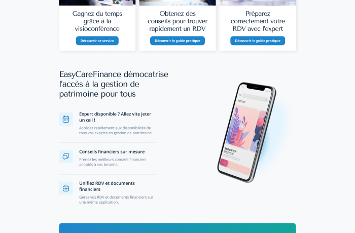 Prototype figma pour une applicatrion de gestion de rendez-vous